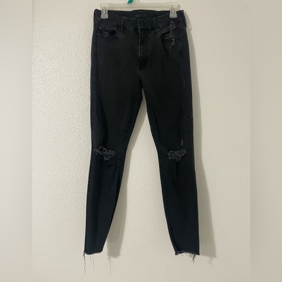 MOTHER Looker Ankle Fray in Guilty As Sin Size 27 - Picture 3 of 15